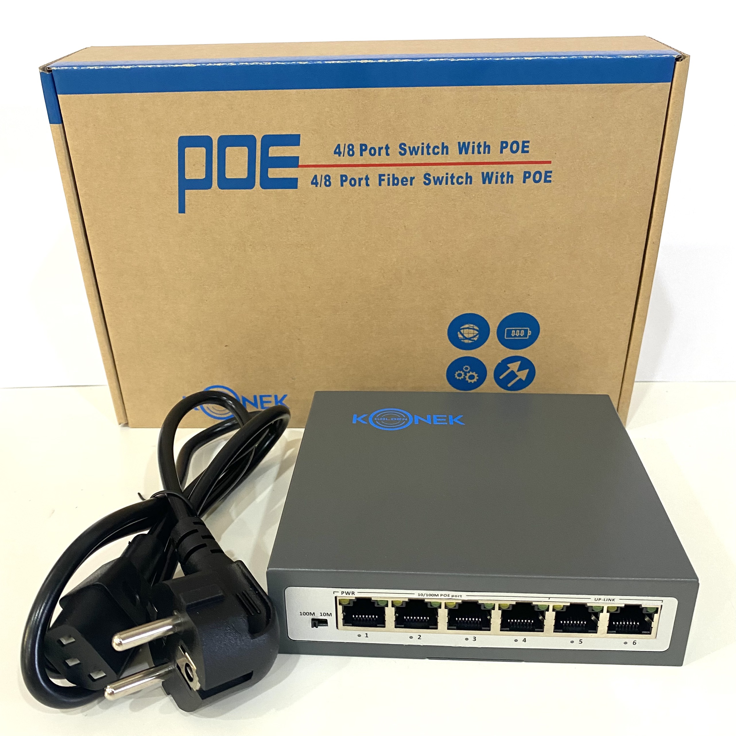 SWITCH POE 4 CỔNG KONEK GK-4POE-101