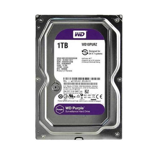 Ổ cứng giám sát WD Purple 1TB WD10PURZ